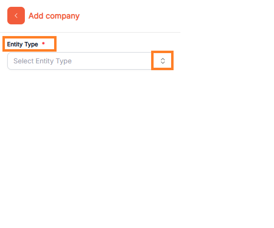 Entity-Type-drop-down