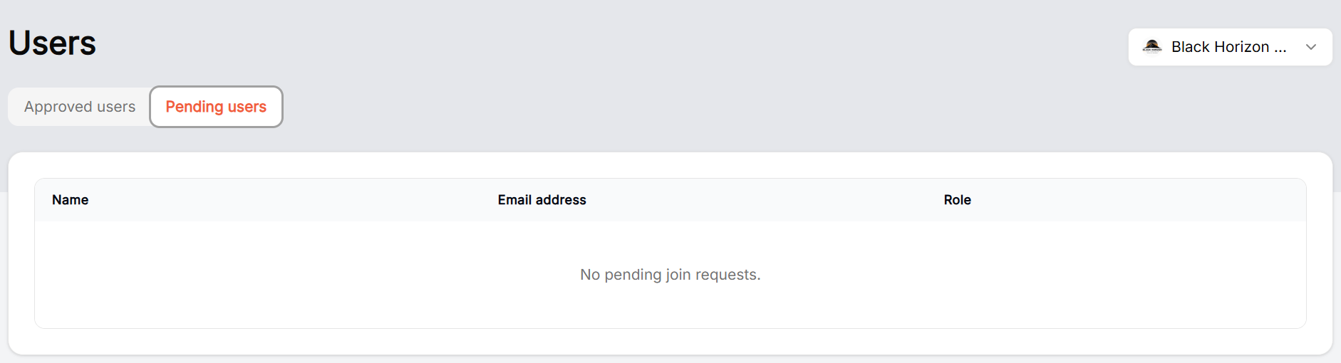 Pending-users